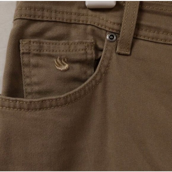 Gloria Vanderbilt Sz 12 Brown High Waist Straight Leg Stretch Logo Jeans 32X31 - Picture 2 of 10